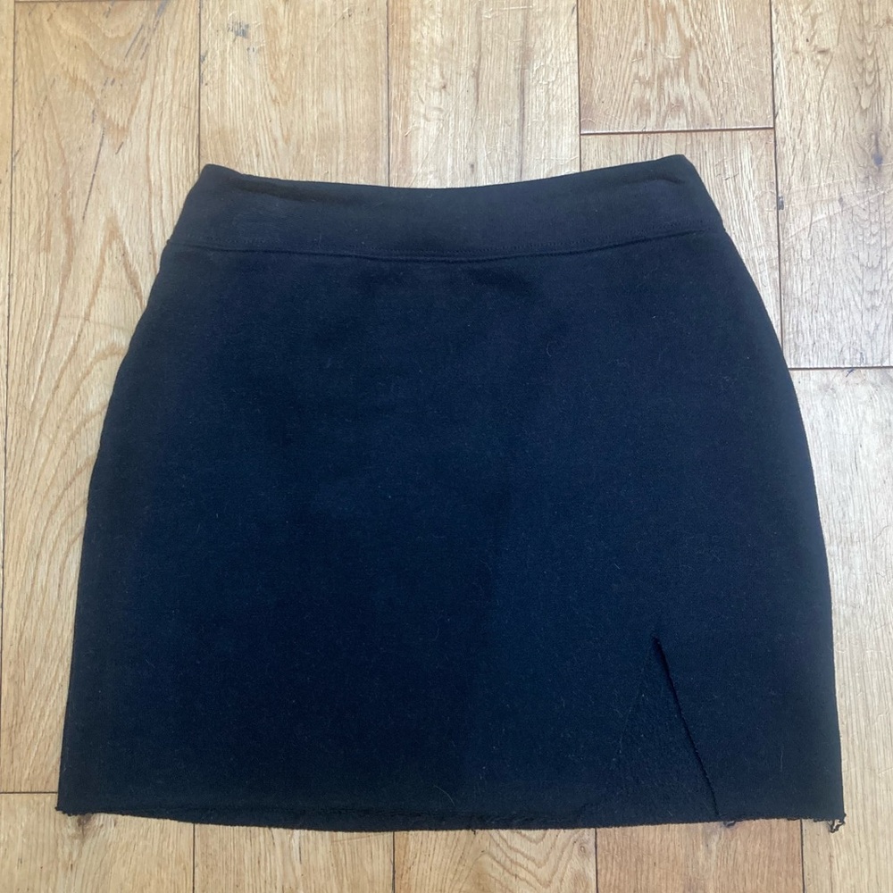 New garage sweat shirt black mini skirt xs